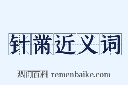 针黹近义词是什么意思的图片